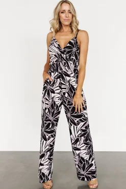 Baltic Born JUMPSUITS + ROMPERS|Duncan Sleeveless Jumpsuit | Black + Cream