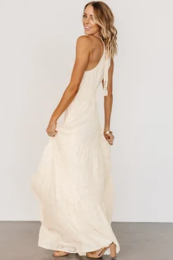 Baltic Born COMING SOON|Eilish Embossed Maxi Dress | Cream