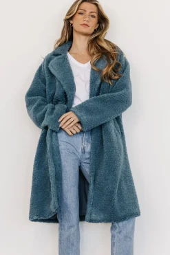 Baltic Born cardigans|Elbrus Sherpa Trench Coat | Persian Blue