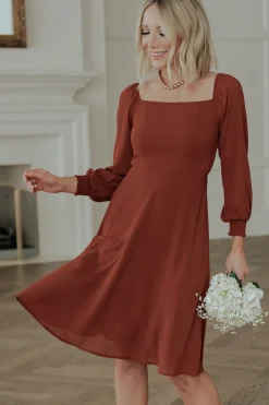 Baltic Born short dresses|WEDDING SUITE|Elise Short Dress | Cinnamon