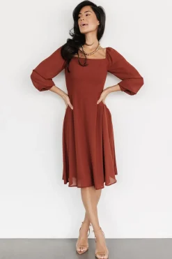 Baltic Born short dresses|WEDDING SUITE|Elise Short Dress | Cinnamon
