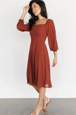Baltic Born short dresses|WEDDING SUITE|Elise Short Dress | Cinnamon