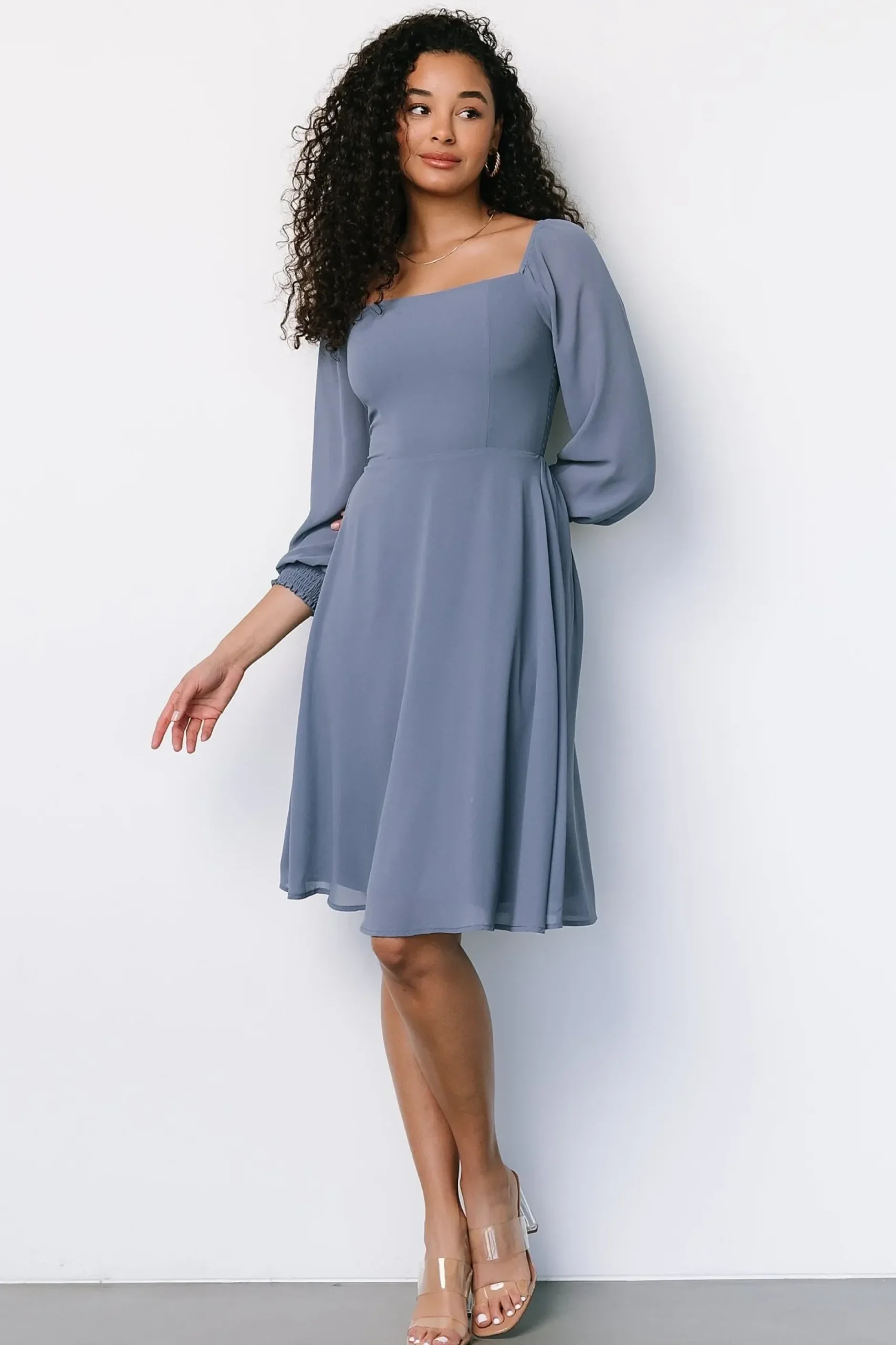 Baltic Born short dresses|WEDDING SUITE|Elise Short Dress | Whisper Blue