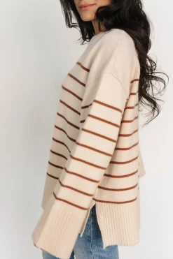 Baltic Born sweaters|EXTENDED SIZING|Emerson Stripe Knit Sweater | Beige + Camel