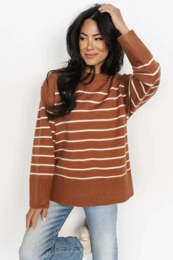 Baltic Born sweaters|EXTENDED SIZING|Emerson Stripe Knit Sweater | Ivory + Black