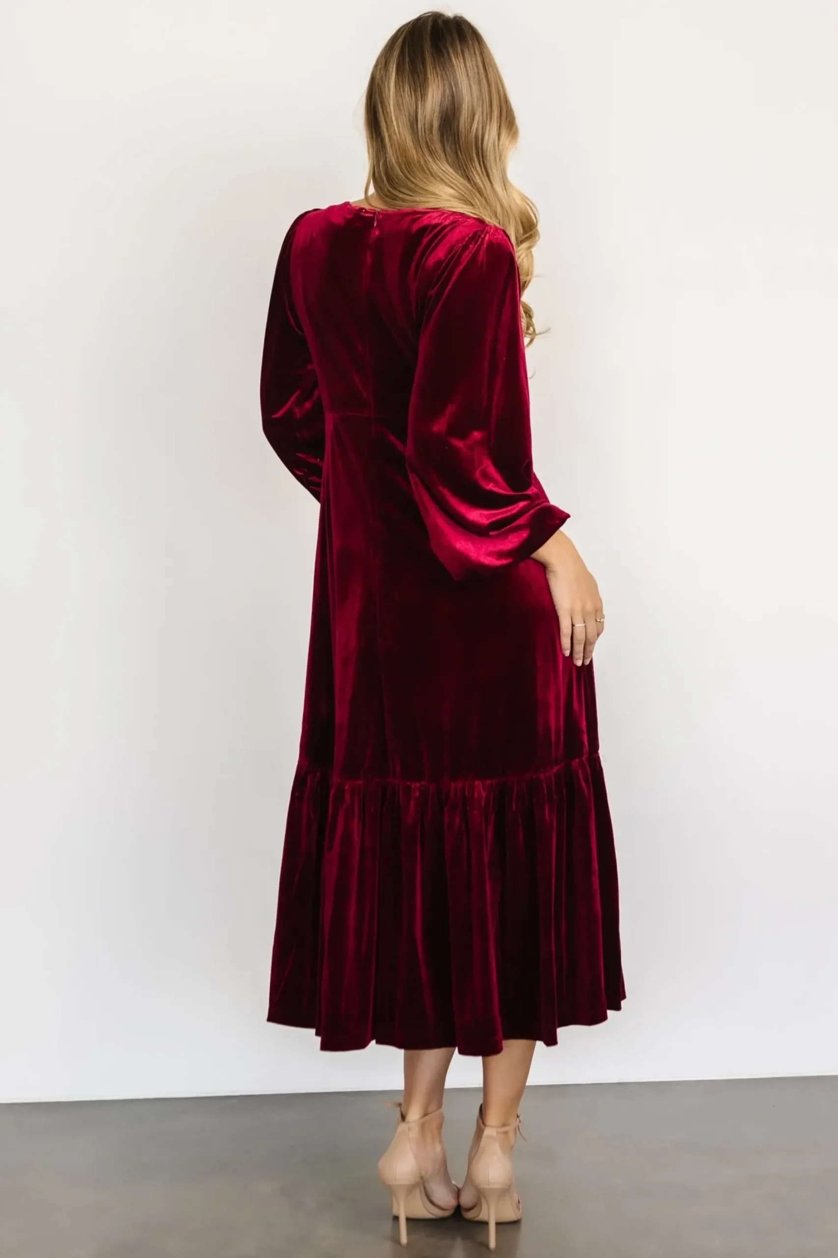 Baltic Born maxi dresses|WEDDING SUITE|Erika Velvet Maxi Dress | Merlot