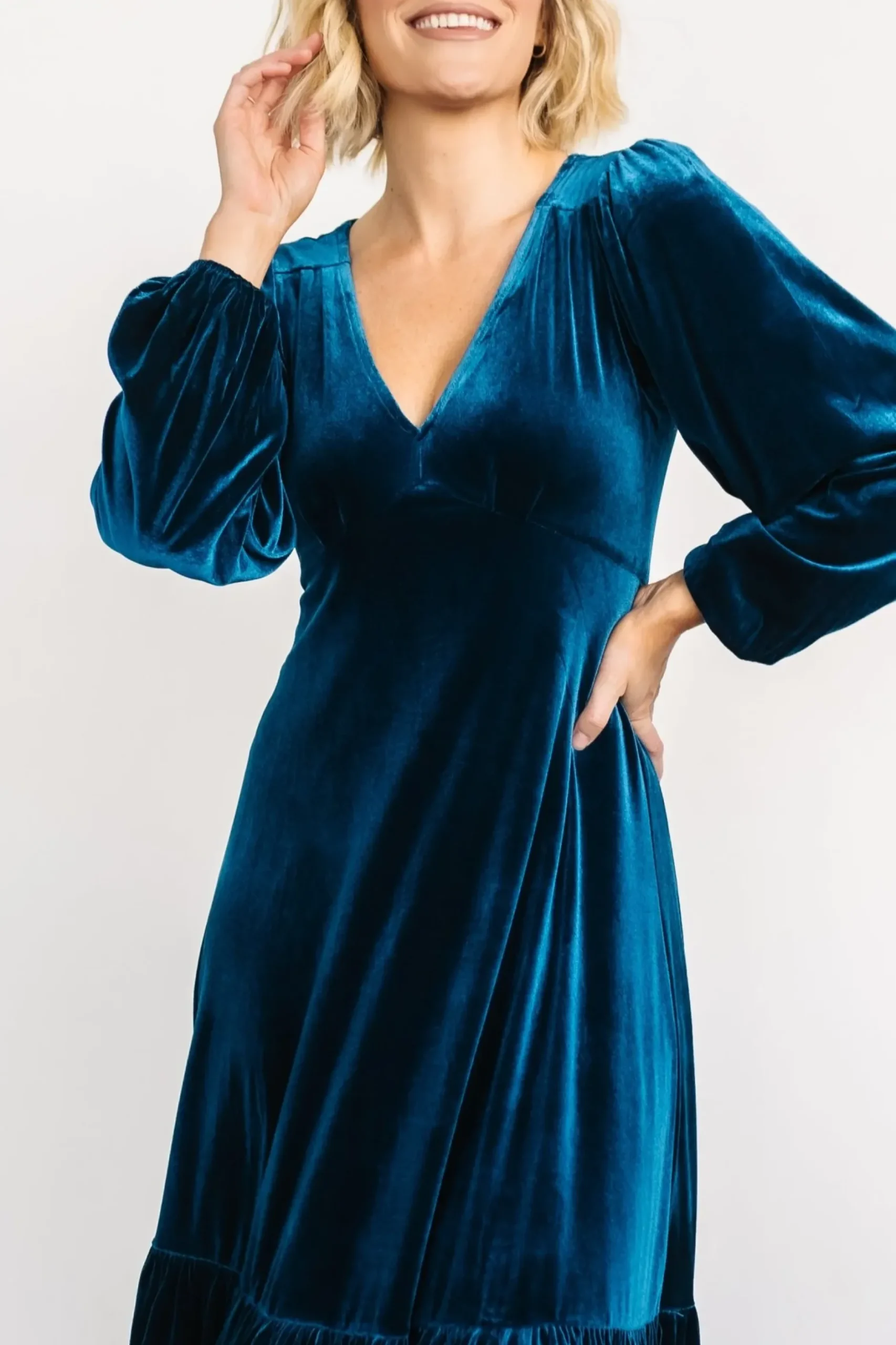 Baltic Born maxi dresses|WEDDING SUITE|Erika Velvet Maxi Dress | Sapphire