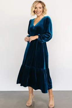 Baltic Born maxi dresses|WEDDING SUITE|Erika Velvet Maxi Dress | Sapphire