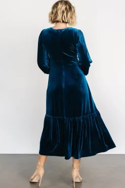 Baltic Born maxi dresses|WEDDING SUITE|Erika Velvet Maxi Dress | Sapphire