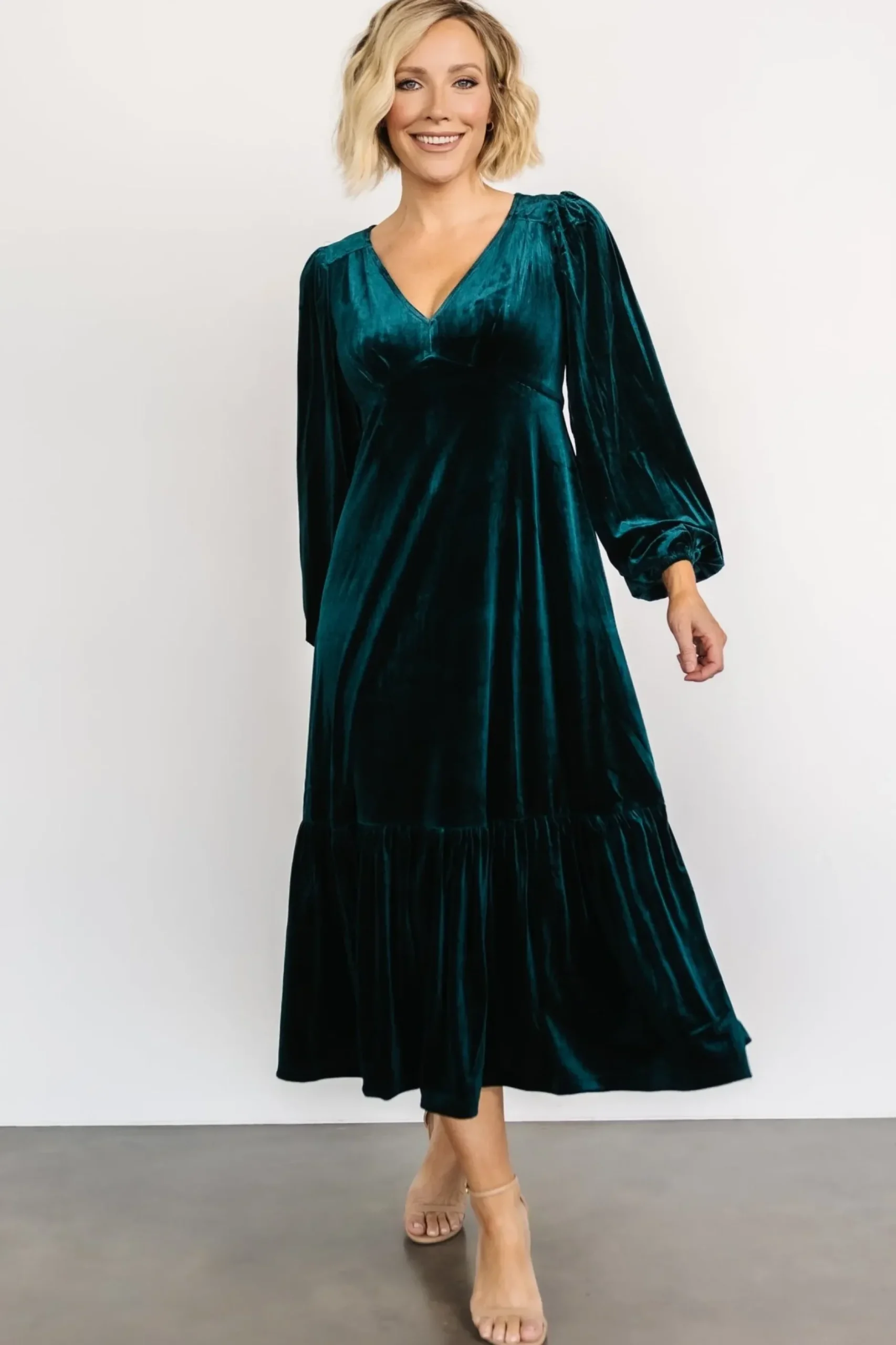 Baltic Born maxi dresses|WEDDING SUITE|Erika Velvet Maxi Dress | Jade