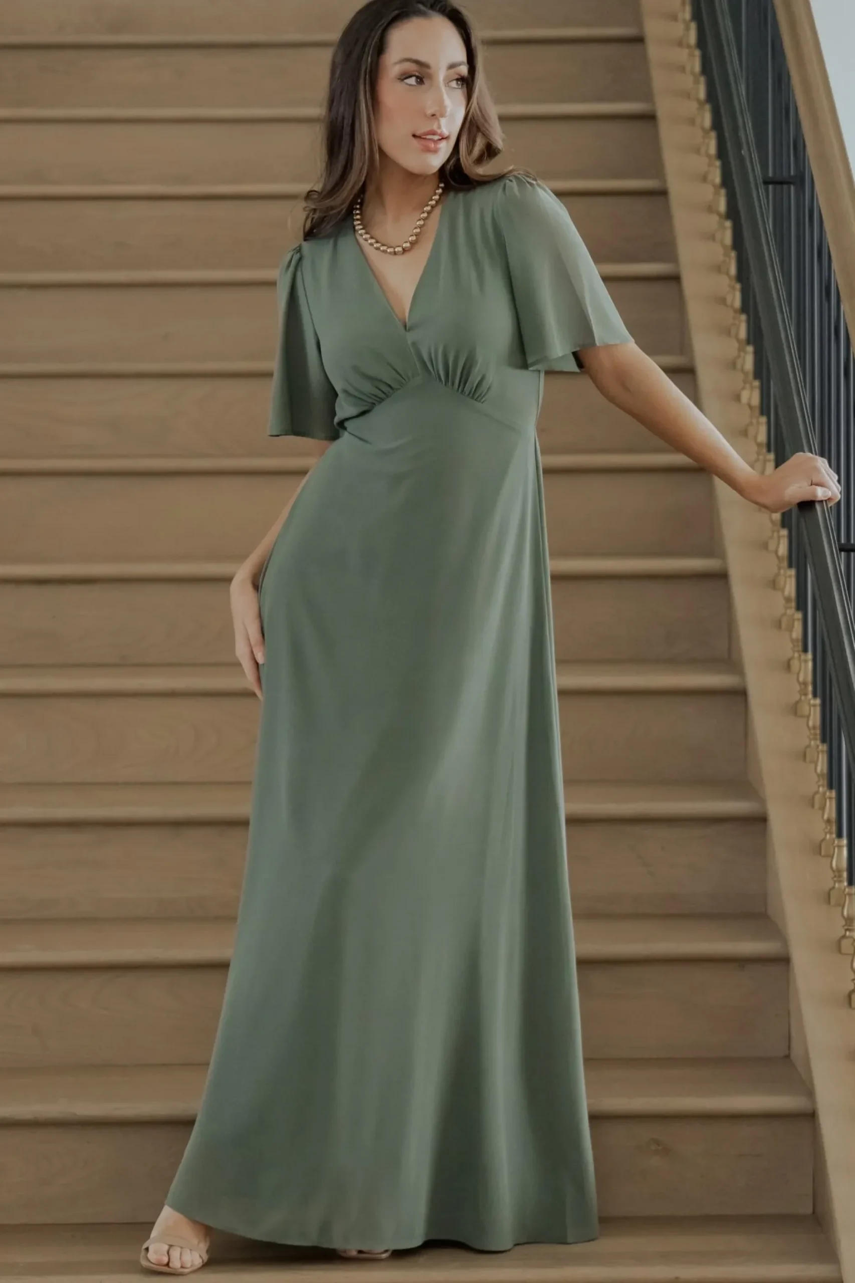 Baltic Born maxi dresses|WEDDING SUITE|Esti Maxi Dress | Dark Sage