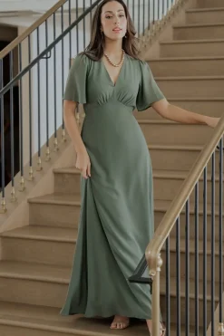 Baltic Born maxi dresses|WEDDING SUITE|Esti Maxi Dress | Dark Sage