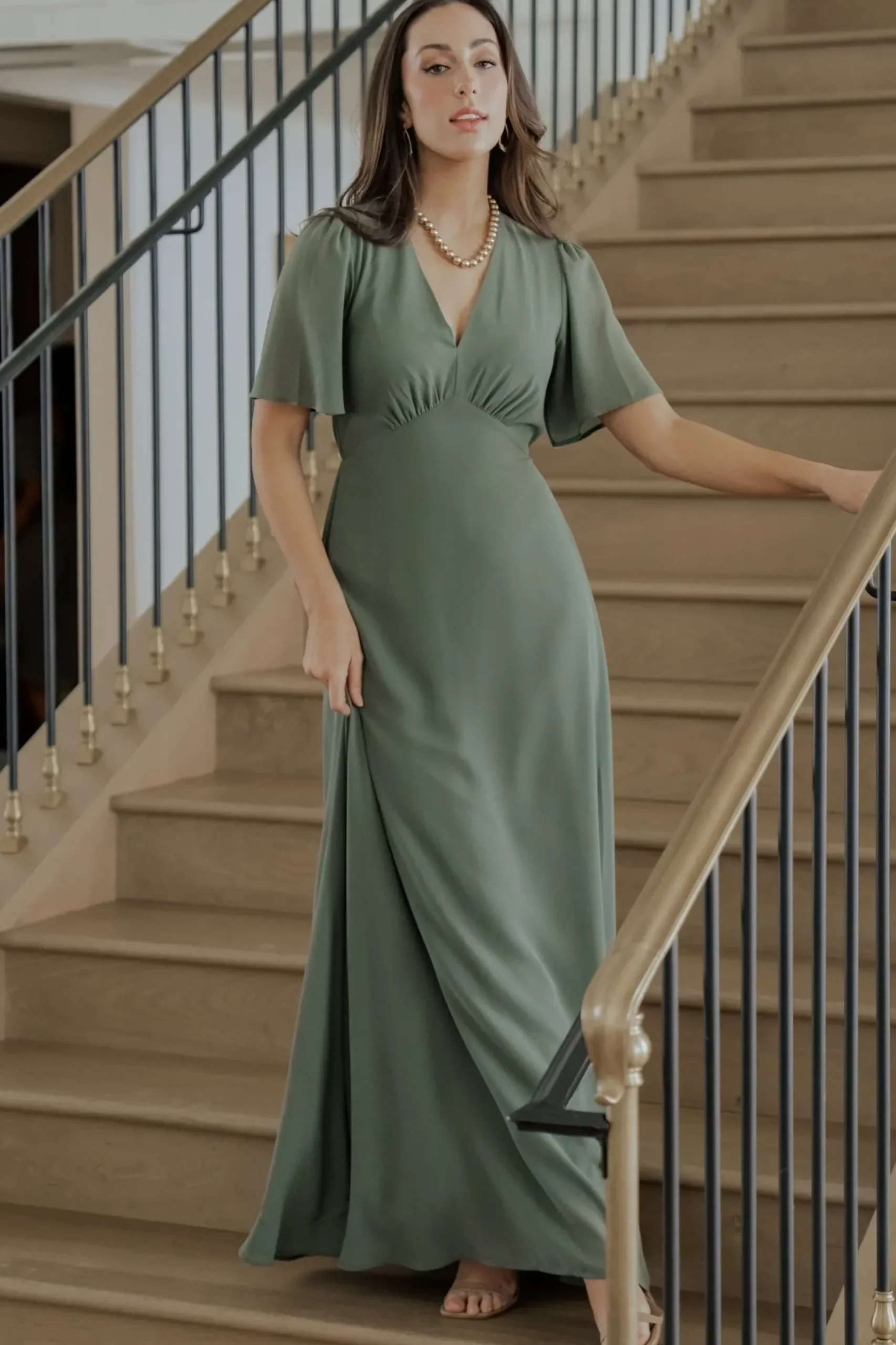 Baltic Born maxi dresses|WEDDING SUITE|Esti Maxi Dress | Dark Sage
