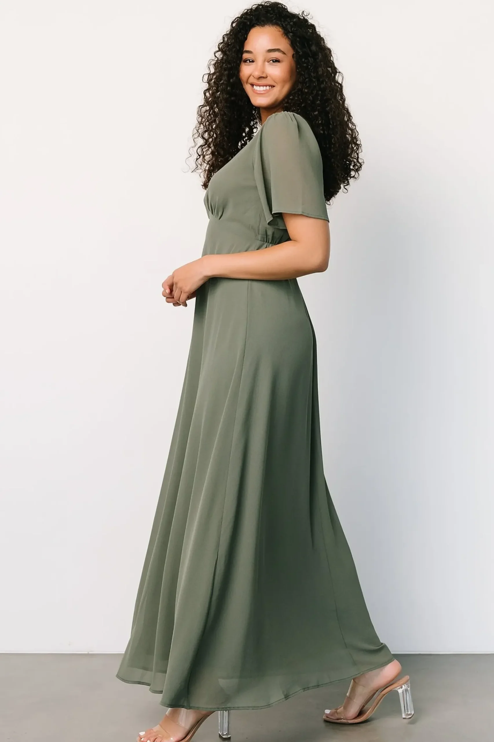 Baltic Born maxi dresses|WEDDING SUITE|Esti Maxi Dress | Dark Sage