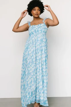 Baltic Born maxi dresses|Evanthe Maxi Dress | Blue + White Floral