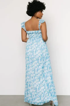 Baltic Born maxi dresses|Evanthe Maxi Dress | Blue + White Floral