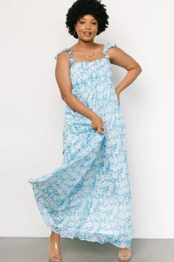 Baltic Born maxi dresses|Evanthe Maxi Dress | Blue + White Floral