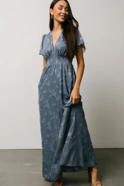 Baltic Born SALE|Evelyn Smocked Maxi Dress | Blue