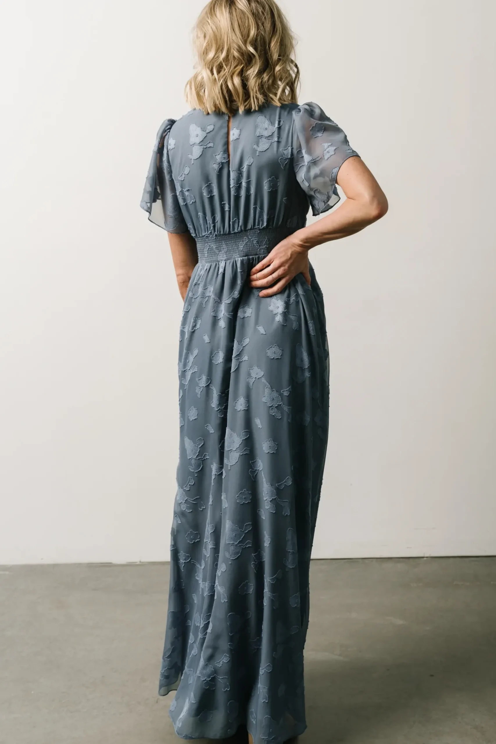 Baltic Born SALE|Evelyn Smocked Maxi Dress | Blue