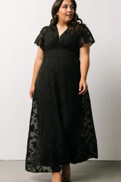 Baltic Born SALE|Evelyn Smocked Maxi Dress | Black
