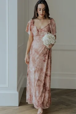 Baltic Born maxi dresses|WEDDING SUITE|Everley Velvet Maxi Dress | Blush