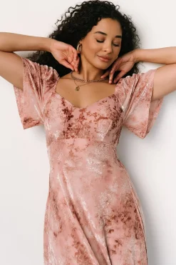 Baltic Born maxi dresses|WEDDING SUITE|Everley Velvet Maxi Dress | Blush