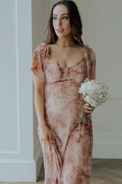 Baltic Born maxi dresses|WEDDING SUITE|Everley Velvet Maxi Dress | Blush