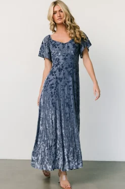Baltic Born maxi dresses|WEDDING SUITE|Everley Velvet Maxi Dress | Whisper Blue