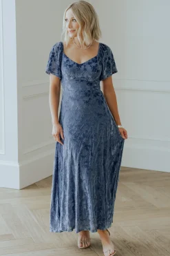 Baltic Born maxi dresses|WEDDING SUITE|Everley Velvet Maxi Dress | Whisper Blue