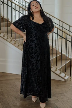 Baltic Born maxi dresses|WEDDING SUITE|Everley Velvet Maxi Dress | Black