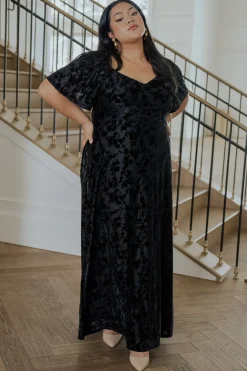 Baltic Born maxi dresses|WEDDING SUITE|Everley Velvet Maxi Dress | Black