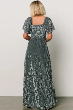 Baltic Born maxi dresses|WEDDING SUITE|Everley Velvet Maxi Dress | Dusty Blue