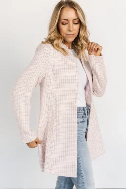 Baltic Born outerwear|EXTENDED SIZING|Fanny Plaid Jacket | Pink