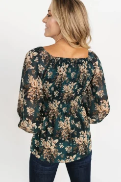 Baltic Born blouses + shirts|Fenna Smocked Top | Topaz Floral