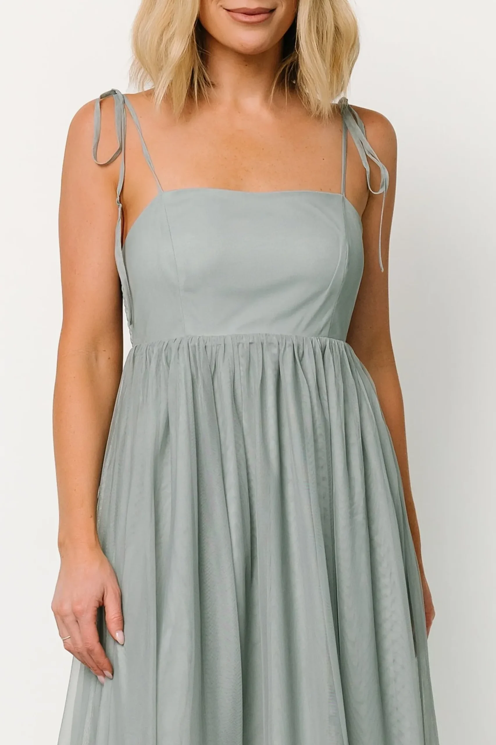 Baltic Born tulle styles|Fiona Tulle Maxi Dress | Eucalyptus