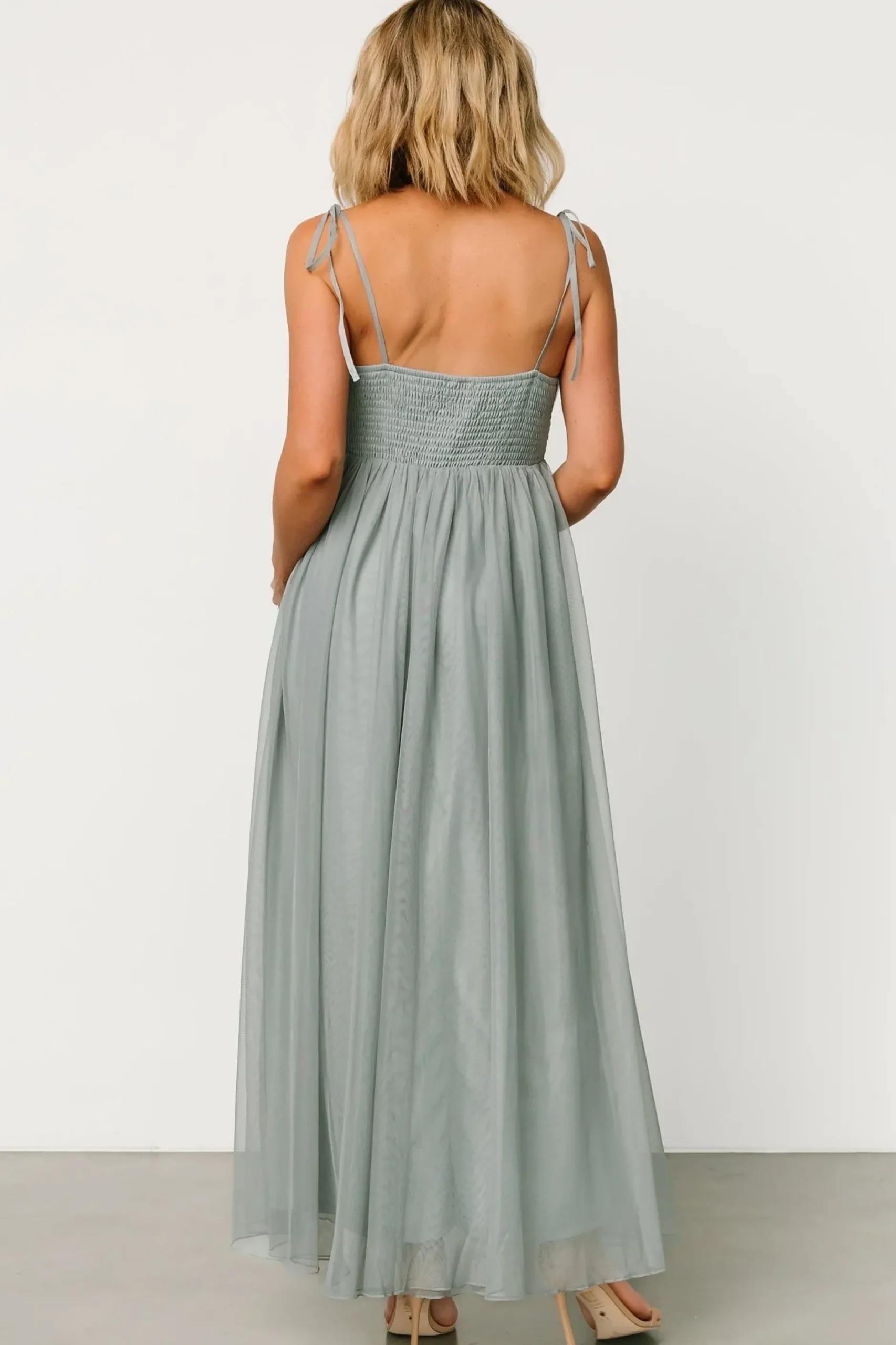 Baltic Born tulle styles|Fiona Tulle Maxi Dress | Eucalyptus