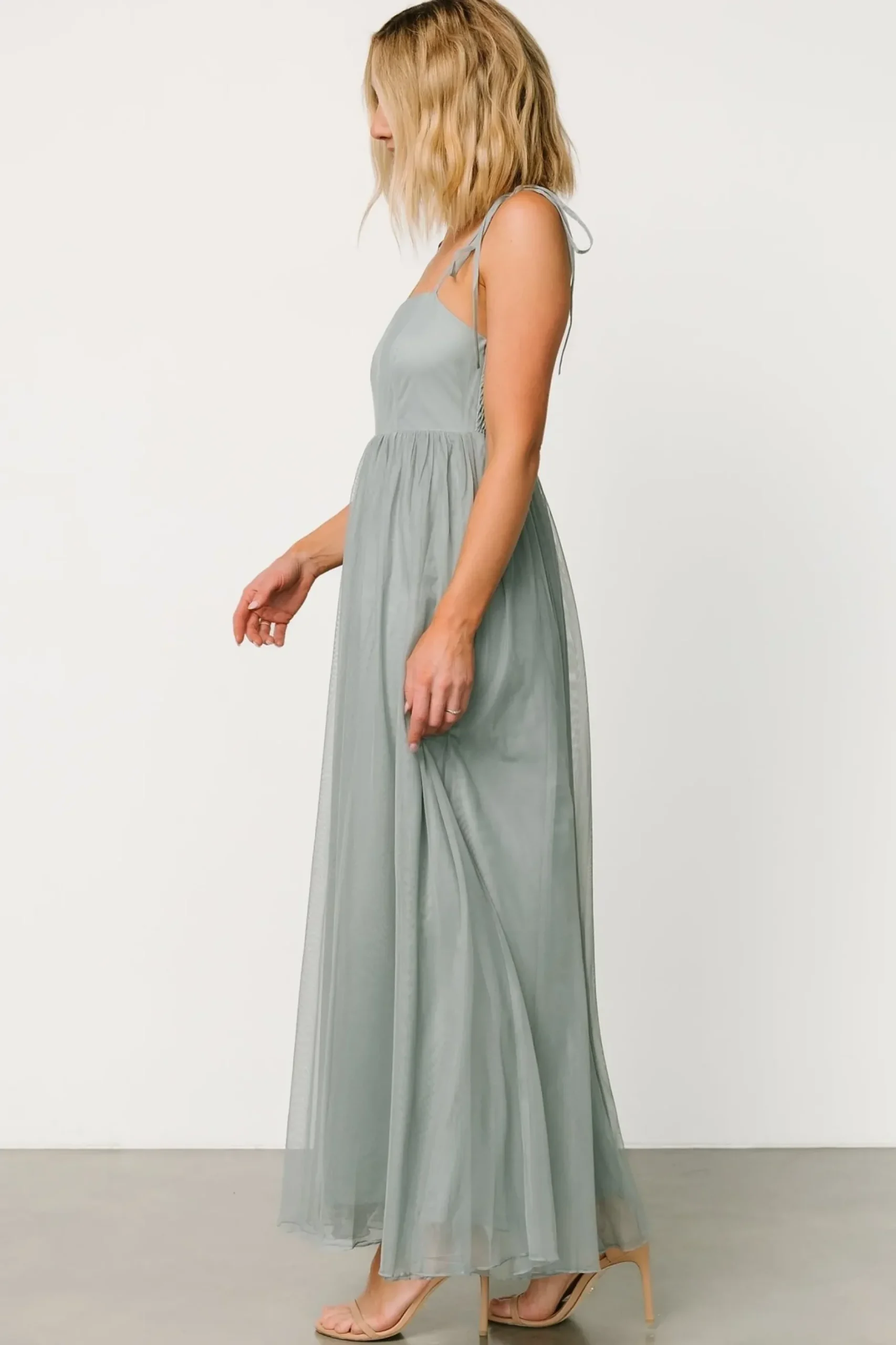 Baltic Born tulle styles|Fiona Tulle Maxi Dress | Eucalyptus