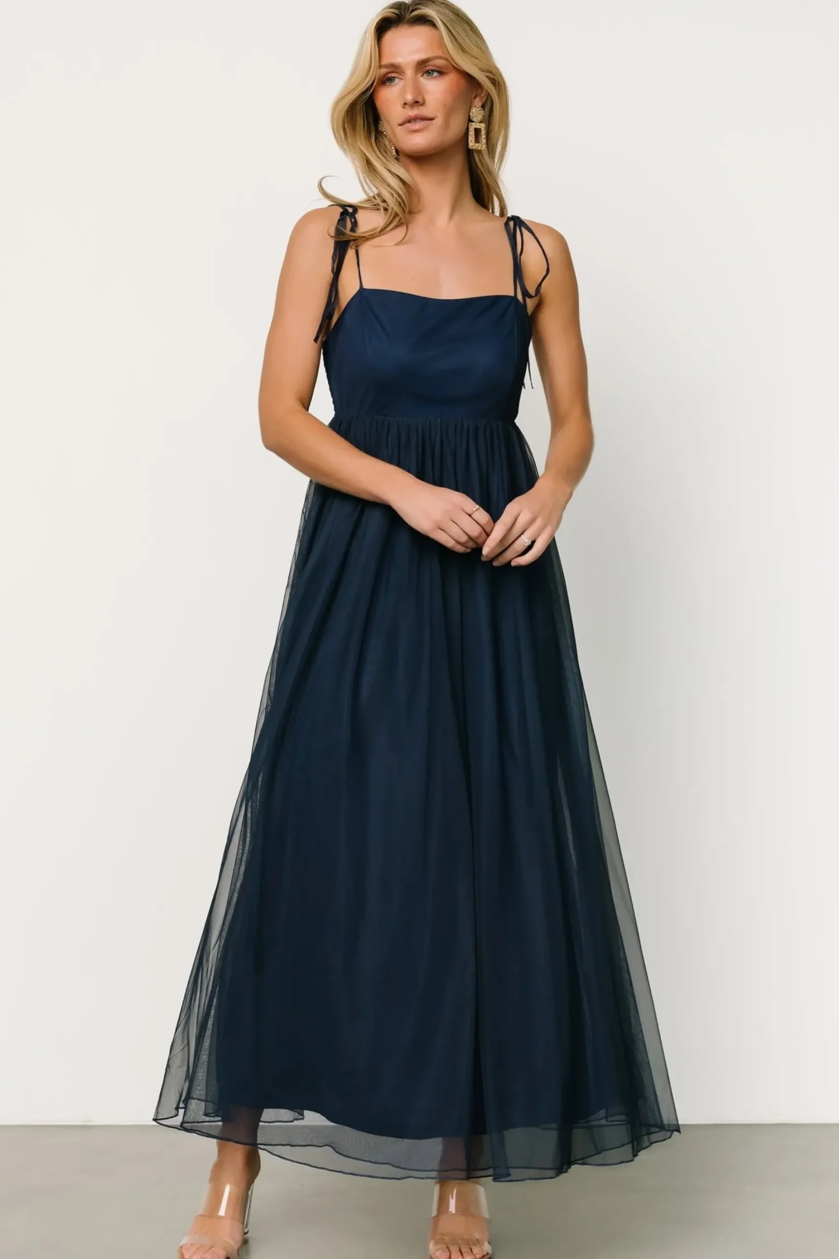 Baltic Born tulle styles|Fiona Tulle Maxi Dress | Midnight Blue