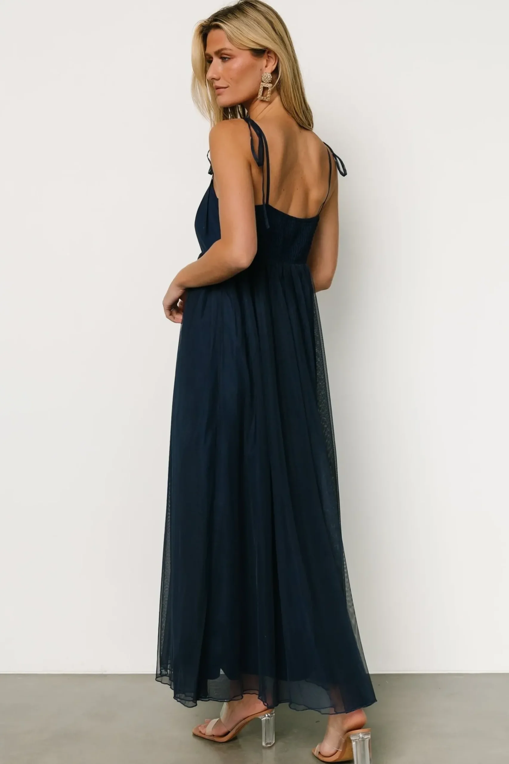 Baltic Born tulle styles|Fiona Tulle Maxi Dress | Midnight Blue