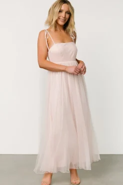 Baltic Born tulle styles|Fiona Tulle Maxi Dress | Pale Blush