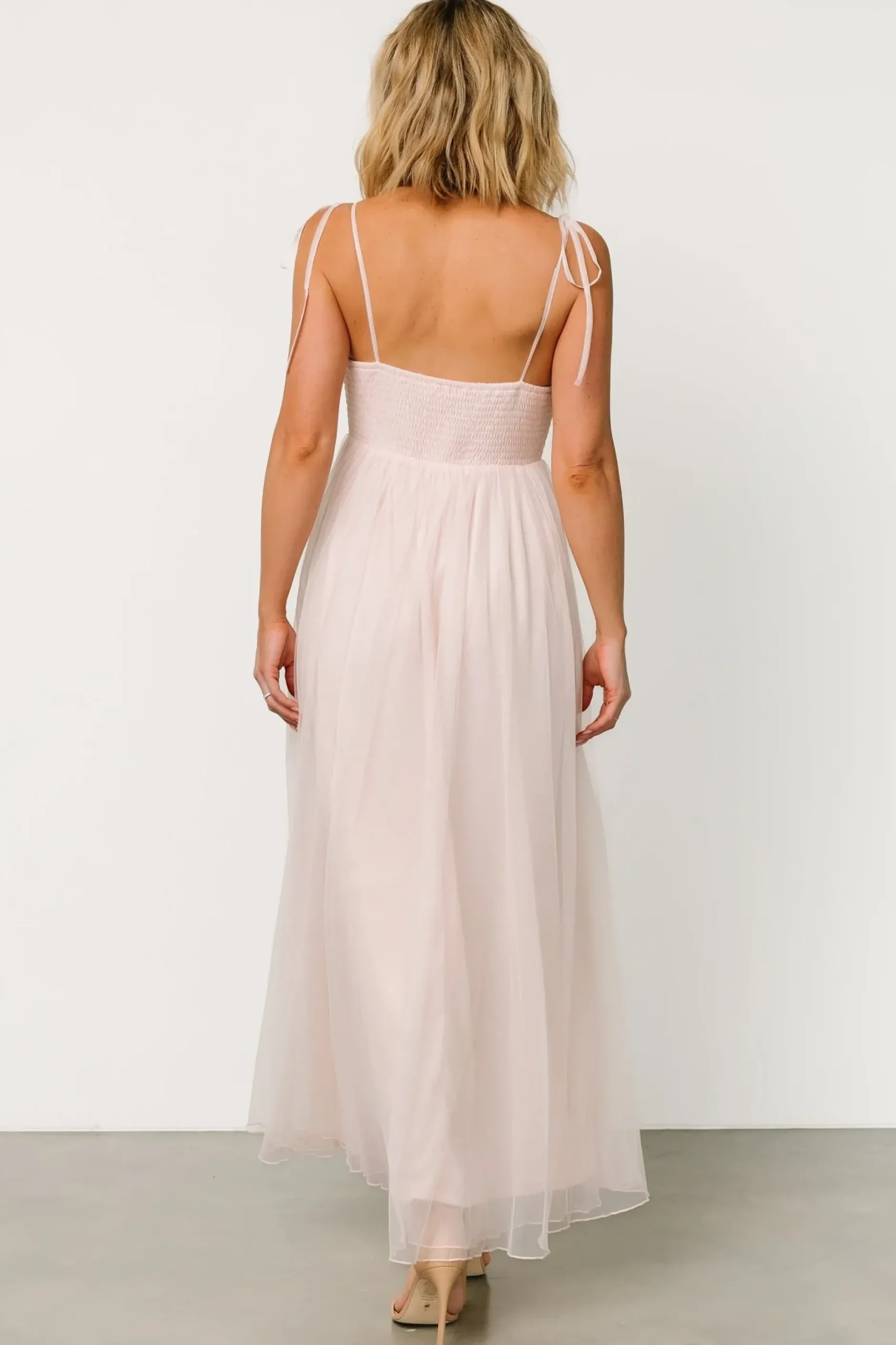 Baltic Born tulle styles|Fiona Tulle Maxi Dress | Pale Blush