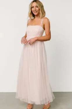 Baltic Born tulle styles|Fiona Tulle Maxi Dress | Pale Blush