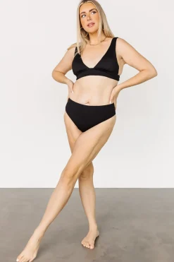 Baltic Born bikini|Formentera Pullover Bikini Top | Black