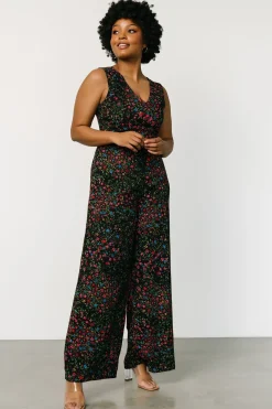 Baltic Born JUMPSUITS + ROMPERS|Frazier Jumpsuit | Black Multi Floral