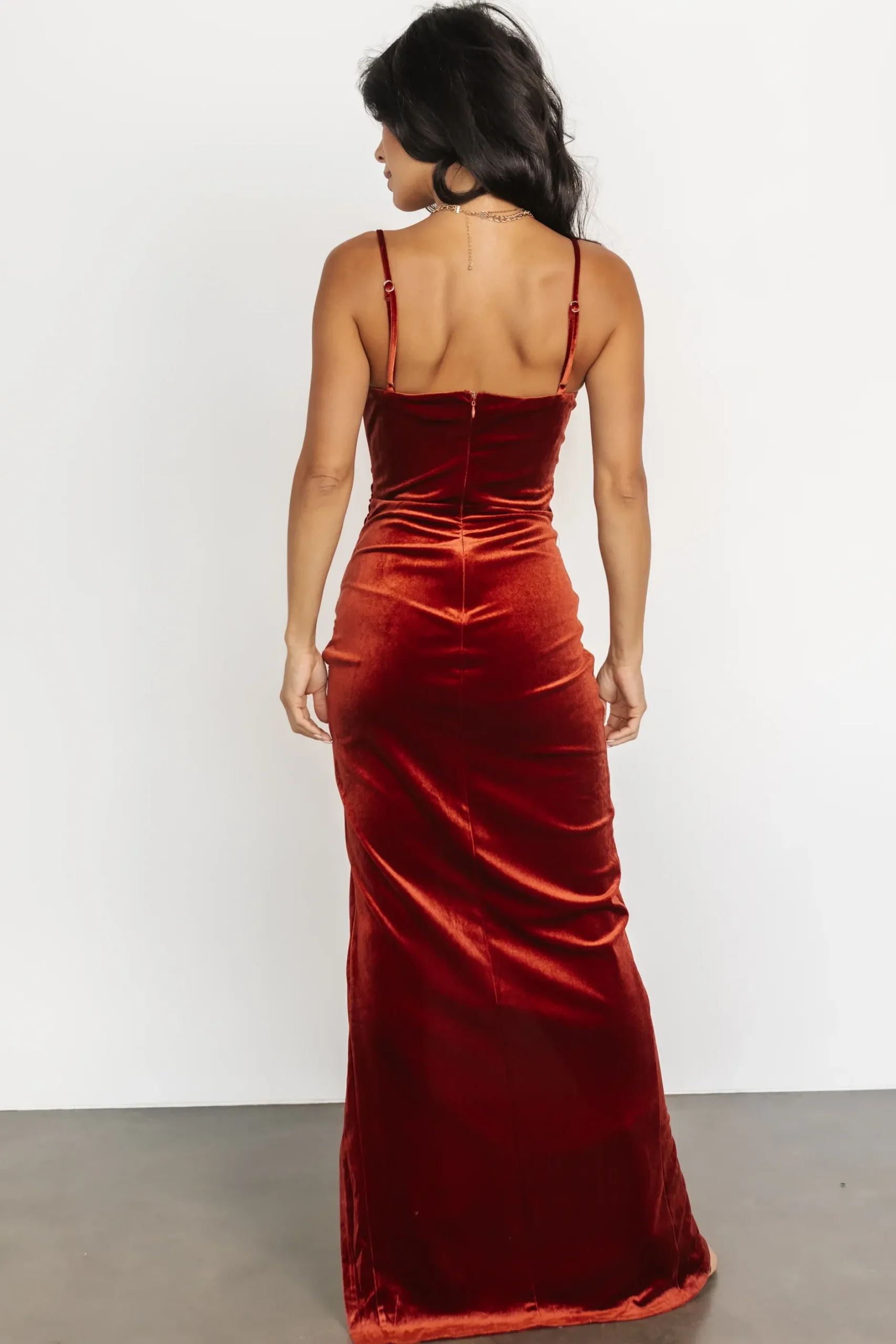 Baltic Born WEDDING SUITE|wedding guest|Gaia Velvet Gown | Cinnamon