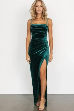 Baltic Born WEDDING SUITE|wedding guest|Gaia Velvet Gown | Emerald