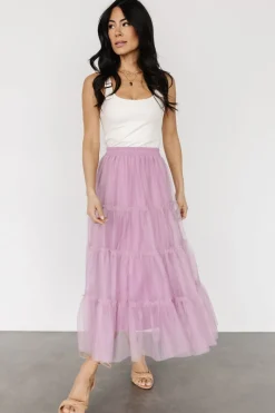 Baltic Born midi dresses|BOTTOMS|Galena Tulle Skirt | Dusty Orchid