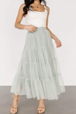 Baltic Born tulle styles|BOTTOMS|Galena Tulle Skirt | Light Sage