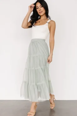 Baltic Born tulle styles|BOTTOMS|Galena Tulle Skirt | Light Sage