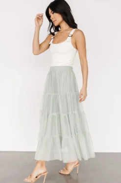 Baltic Born tulle styles|BOTTOMS|Galena Tulle Skirt | Light Sage